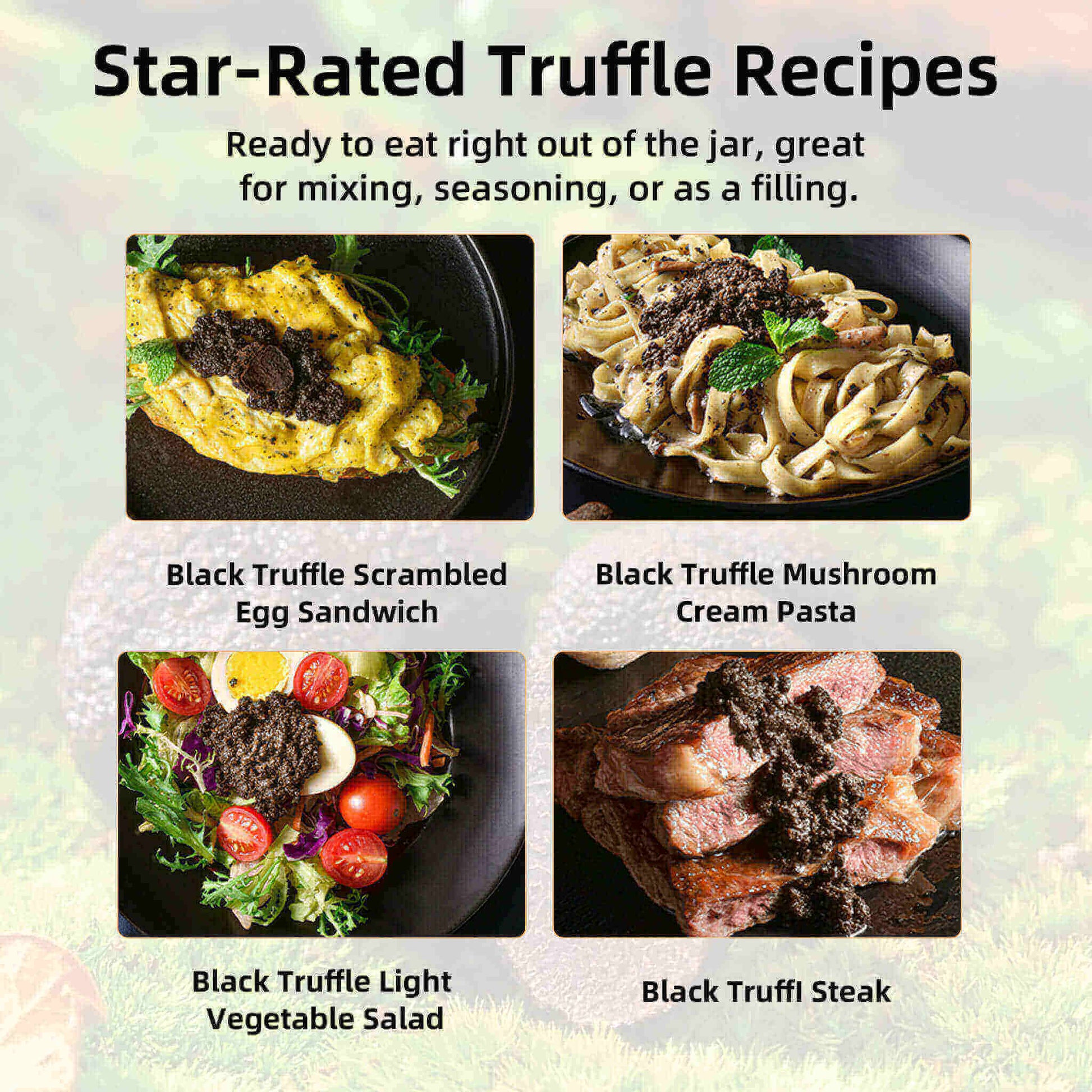 How to use black truffle sauce