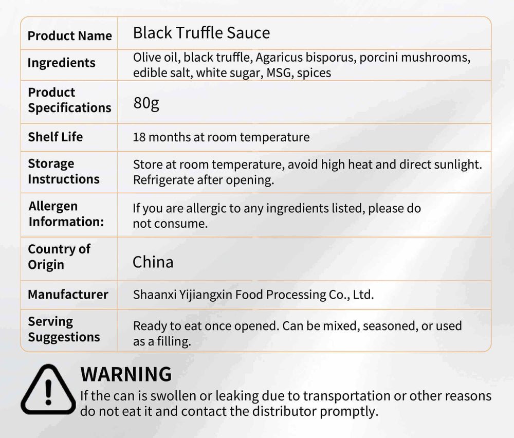 Black Truffle Sauce | Premium Umami Cooking Sauce 详情图 10